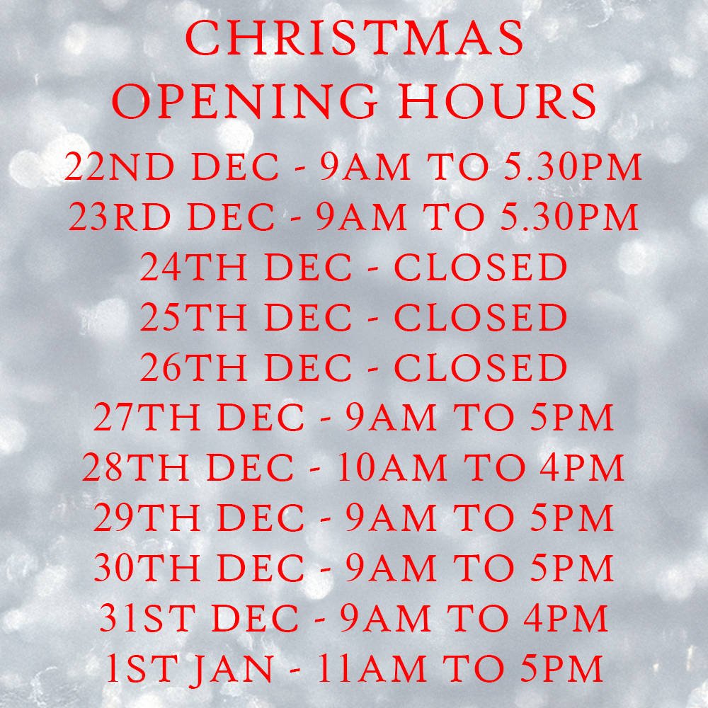 Christmas Opening Hours